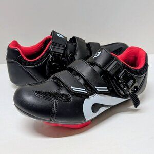 Peloton Cycling Shoes w/ Cleats in Black, White, & Red